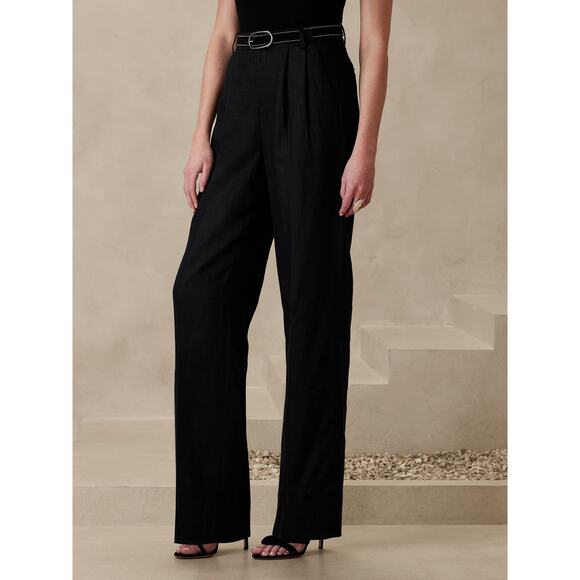 Banana Republic Palma Straightleg Linen Pant - 8 - Picture 3 of 4